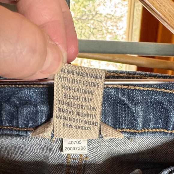 Duluth Trading Co Blue Straight Leg Jeans Size 10 x 33 - Picture 3 of 8